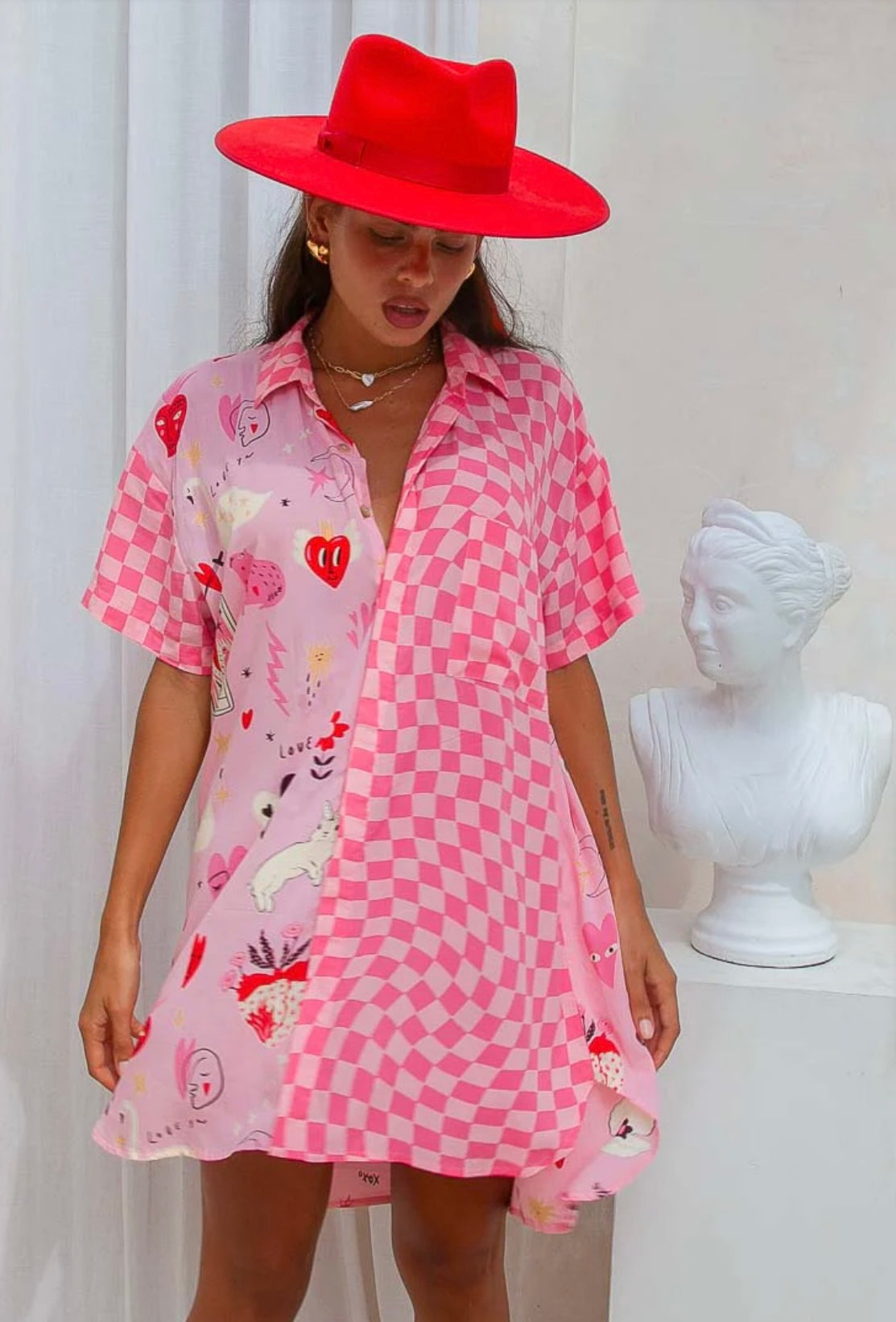 VALENTINES SHIRT DRESS